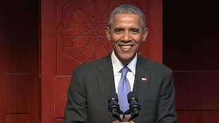 The President Speaks at the Islamic Society of Baltimore