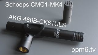 Video thumbnail for Can an AKG 480B CK61ULS  take down the Schoeps CMC1-MK4? AKG spec monster  v Schoeps special sauce? by ppm6.tv