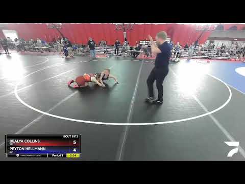 127 Lbs 1st Place Match - Dealya Collins, WI Vs Peyton Hellmann, SD E05c