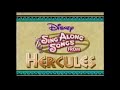 Disney Sing Along Songs From Hercules 1997 Title Card