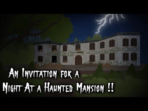 An Invitation for a Night at a Haunted Mansion !! | Animated Stories