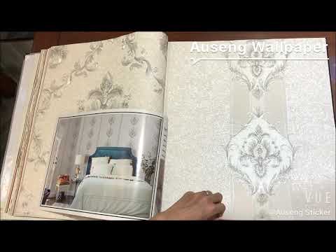 NON-WOVEN/PVC METALLIC DAMASK WALLPAPER