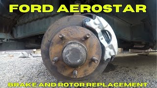 86-97 FORD AEROSTAR RWD | Brake and Rotor Replacement