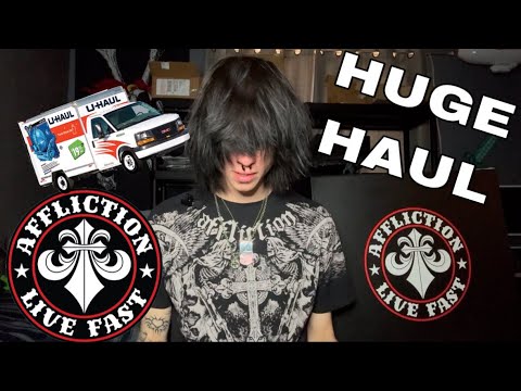 HUGE AFFLICTION HAUL/UNBOXING!!