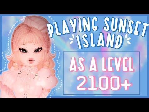 Playing Sunset Island As A level 2100+ { Royale High }