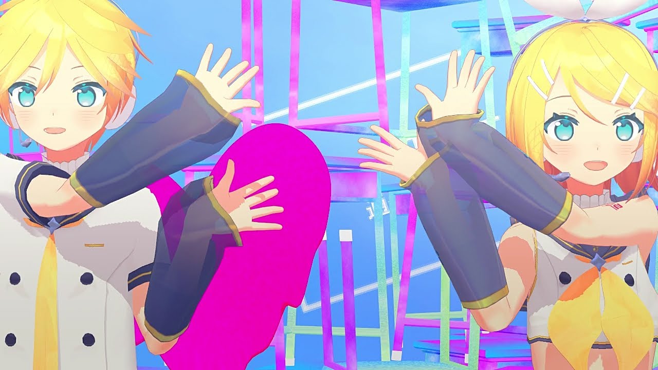 【MMD】リンレンv2とテレキャスタービーボーイ【モデル配布あり】