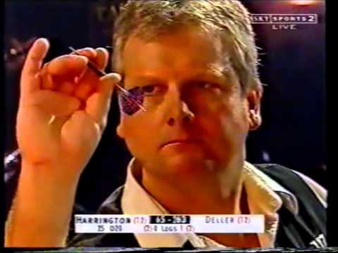 Keith Deller v Rod Harrington - R1 - 2002 World Darts Championships NEEDLE MATCH