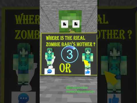 Let's Help Baby zombie Choose the Right Mommy - #minecraft  #shorts #skibiditoilet