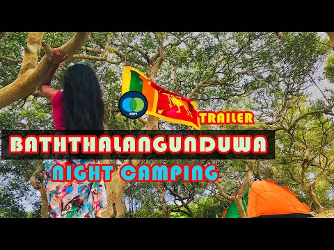 #Baththalangunduwa Beach #Camping Night | Travelpipy |two girls| trailer