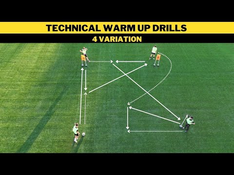 Technical Warm Up Drills | 4 Variation | Football/Soccer Training thumbnail