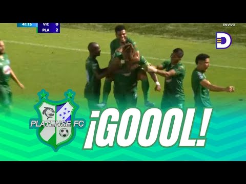 ¡Gol de Georgie Welcome! 42 minutos Platense pega fuerte en La Ceiba 2-0 ante Victoria