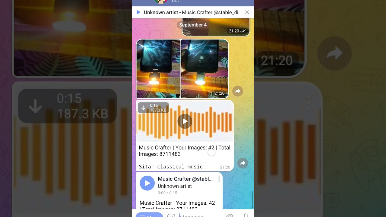 stable Diffusion Music Telegram Bot