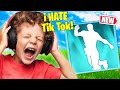 Trolling ANGRY Kid With *NEW* Triumphant TikTok Emote in Fortnite!