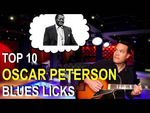 TOP 10 OSCAR PETERSON BLUES LICKS FOR GUITAR