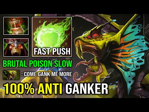 100% Anti Ganker Brutal Poison Slow DPS Annoying Venomancer Easy Fast Pushing Dota 2