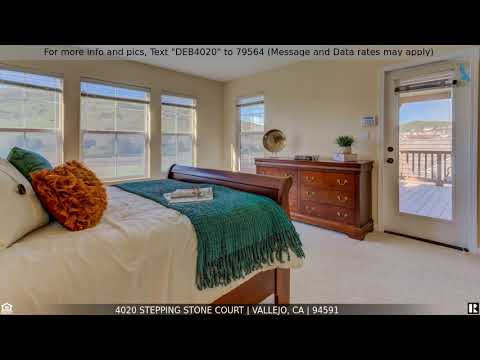 Priced at $649,000 - 4020 Stepping Stone Court, Vallejo, CA 94591