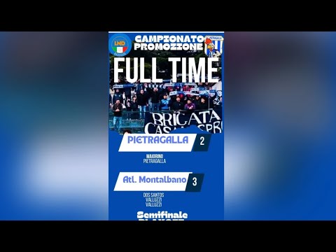 SEMIFINALE PLAYOFF  PROMOZIONE 2024/25 PIETRAGALLA vs Atletico Montalbano