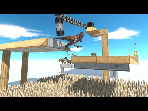 Death Trap With Giant Hammer Who Can Jump? ► Animal Revolt Battle Simulator