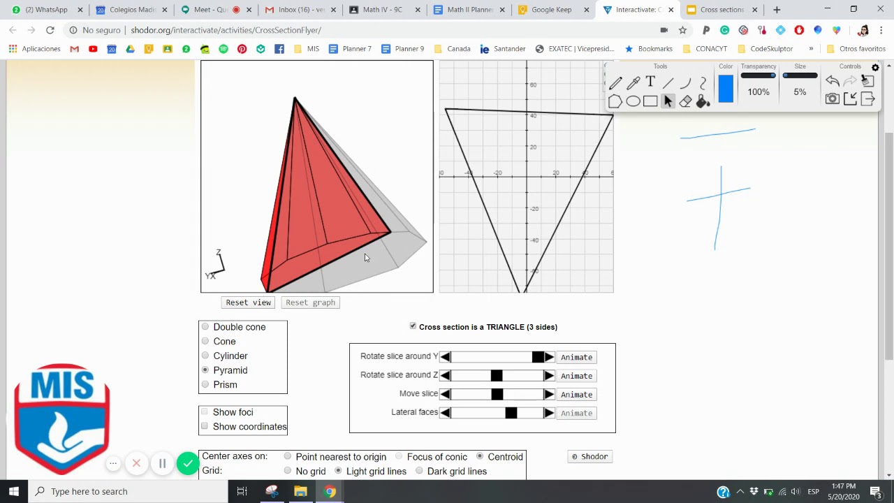 Interactive Cross Section Simulator