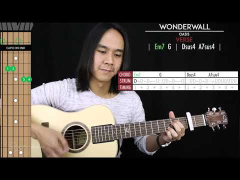 Wonderwall Guitar Cover Acoustic - Oasis 🎸 |Tabs + Chords|