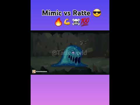 Mimic vs Ratte 😎🔥💪☠💯#homeanimation #tank_cartoon #edit #shorts