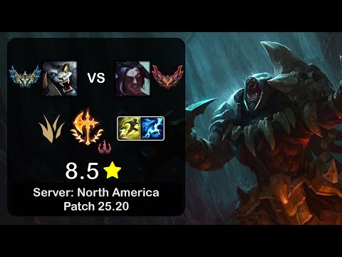 Rengar Jungle vs Kayn - NA Challenger - Patch 25.20