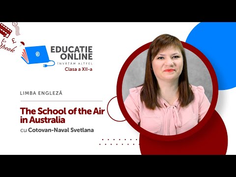 Limba engleză, clasa a XII-a, The School of the Air in Australia