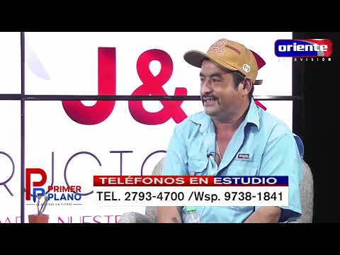 Primer Plano con Nelson Franco presidente vendedores ambulantes, El Paraíso.