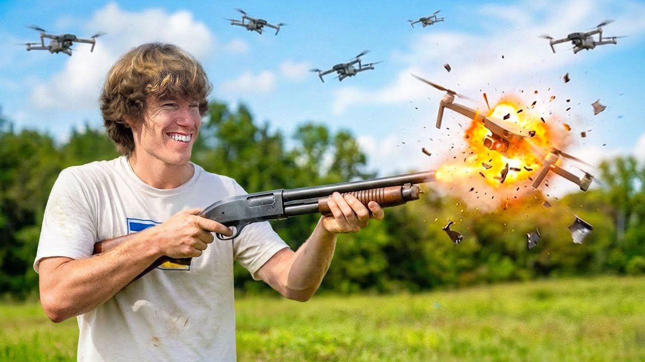 Ai Drones vs. My Shotgun!