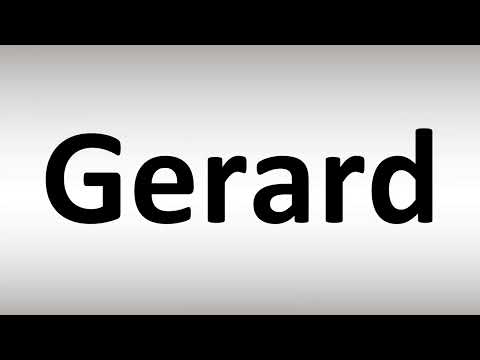 How to Pronounce Gerard