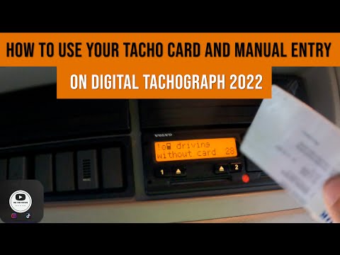 HGV Driver Beginners Guide On How To Use your tacho card and Manual Entry on digital tachograph 2022