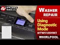 Whirlpool Washer -  Diagnostic Mode ,Troubleshooting & Error codes  by Factory Technician