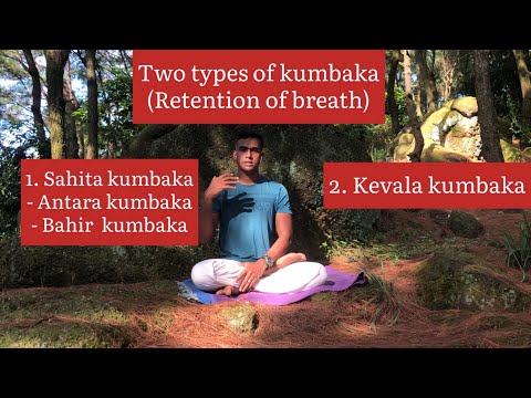 Types of kumbhaka | Retention of the breath | Pranayama | Kevala kumbaka