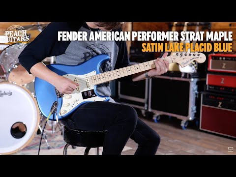 Fender American Performer Stratocaster 2023 Satin Lake Placid Blue image 17
