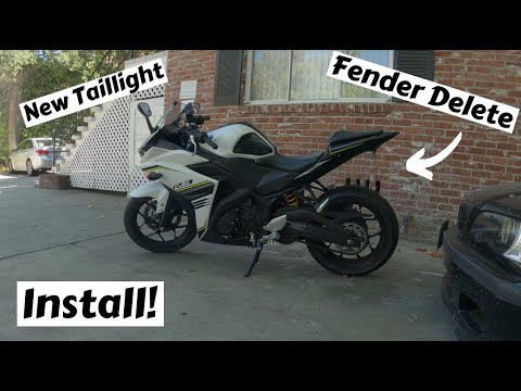 Fender Eliminator & New Taillight Install on my 2017 Yamaha R3!