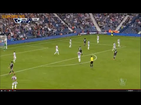 Pedro first goal. West Bromwich vs Cheslea 0:1 23.08.2015