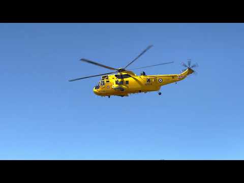 Historic Helicopters Sea King high speed pass at Ursel Avia 2022
