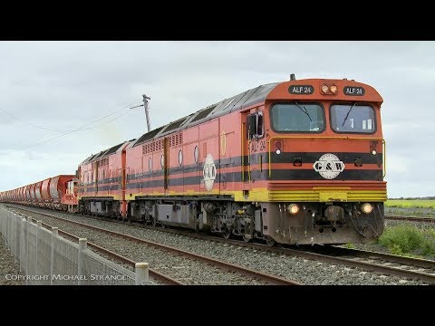 GWA 7M21V Ballast Train Departs Gheringhap - PoathTV Australian Railways