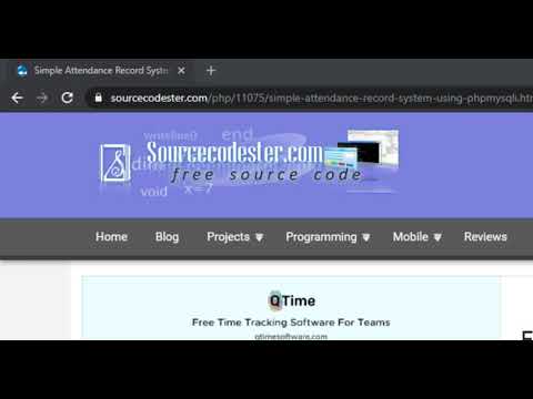 Simple Attendance Record System using PHP/MySQLi DEMO