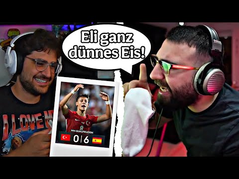 Eli tritt bei Mert nach😂 Türkei 0:6 Klatsche gegen Spanien👀 | EliasN97Clipz