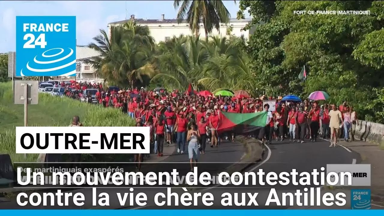 Un mouvement de contestation contre la vie chère aux Antilles • FRANCE 24