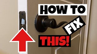 Save Money Now! (DIY) How to fix a door latch with a jammed latch bolt (not working correctly)