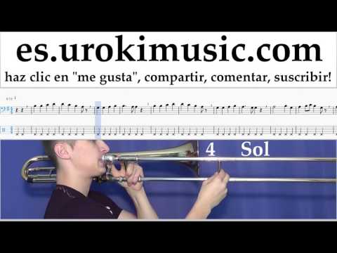 Tutorial de Trombón Beethoven - Ode to Joy Clases Notas Parte#2 um-b927