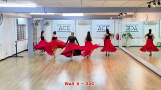 Red Rose Of Memory （记忆的红玫瑰）- LineDance