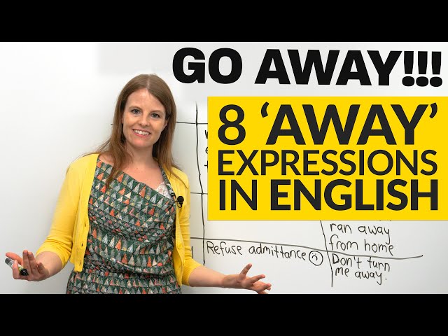 Video pronuncia di away in Inglese