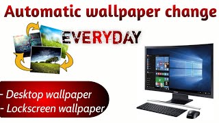 Automatic change wallpaper Everyday ( laptop ) | Hindi