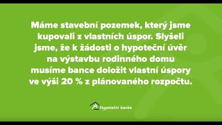 Často se nás ptáte 1 - Počítá se při žádosti o hypotéku hodnota vašeho pozemku do vlastních úspor?