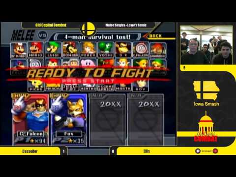OCC Melee Singles - Losers Semis - Desseler (Captain Falcon) vs Ellis (Fox)