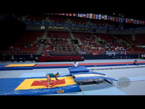 WARD Kira (AUS) - 2017 Trampoline Worlds, Sofia (BUL) - Qualification Double Mini Routine 2