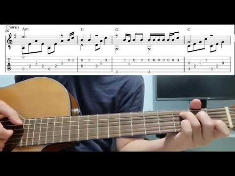 Let The Light In (Lana Del Rey) - Easy Fingerstyle Guitar Playthrough Tutorial Lesson With Tabs
